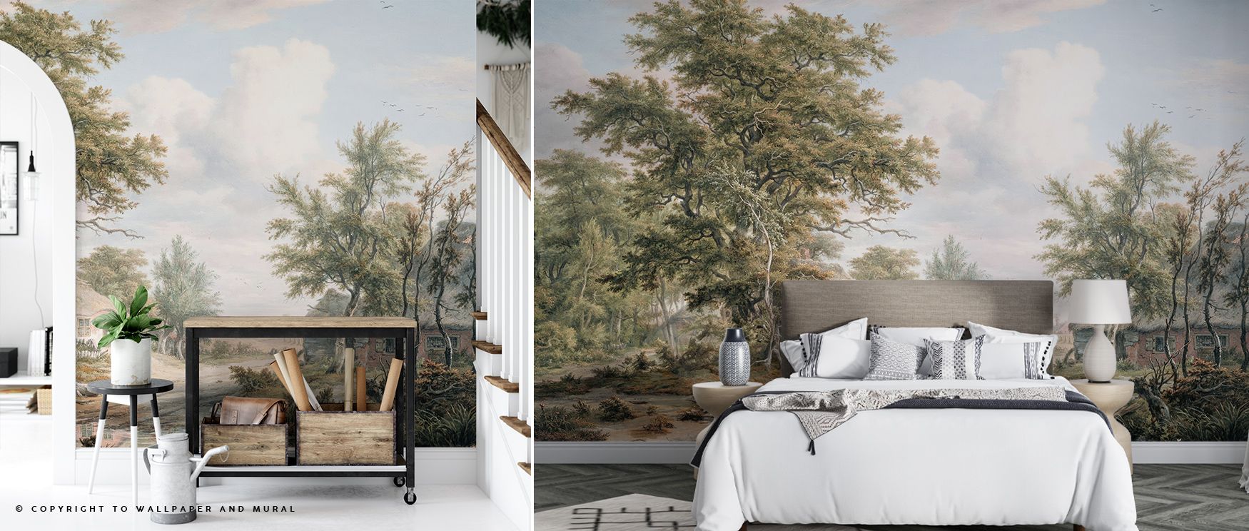 Layered tones within Painted Master Wallpaper create depth that moves with quiet confidence. Brushstrokes appear both strong and delicate, shaping interiors with cultural artistry that resonates beautifully in bedrooms or intimate lounge settings.