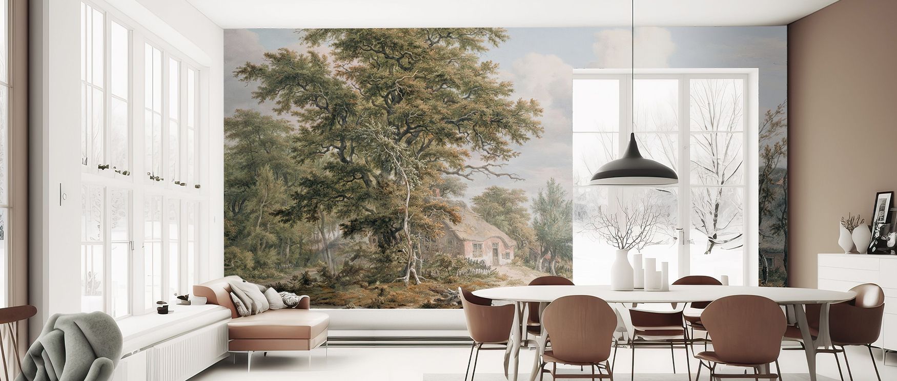 Painted Master Wallpaper balances bold gesture with subtle layering, producing harmony within expressive detail. Its fluid artistry enriches interiors, perfect for uplifting bedrooms or contemporary dining spaces with creative depth.