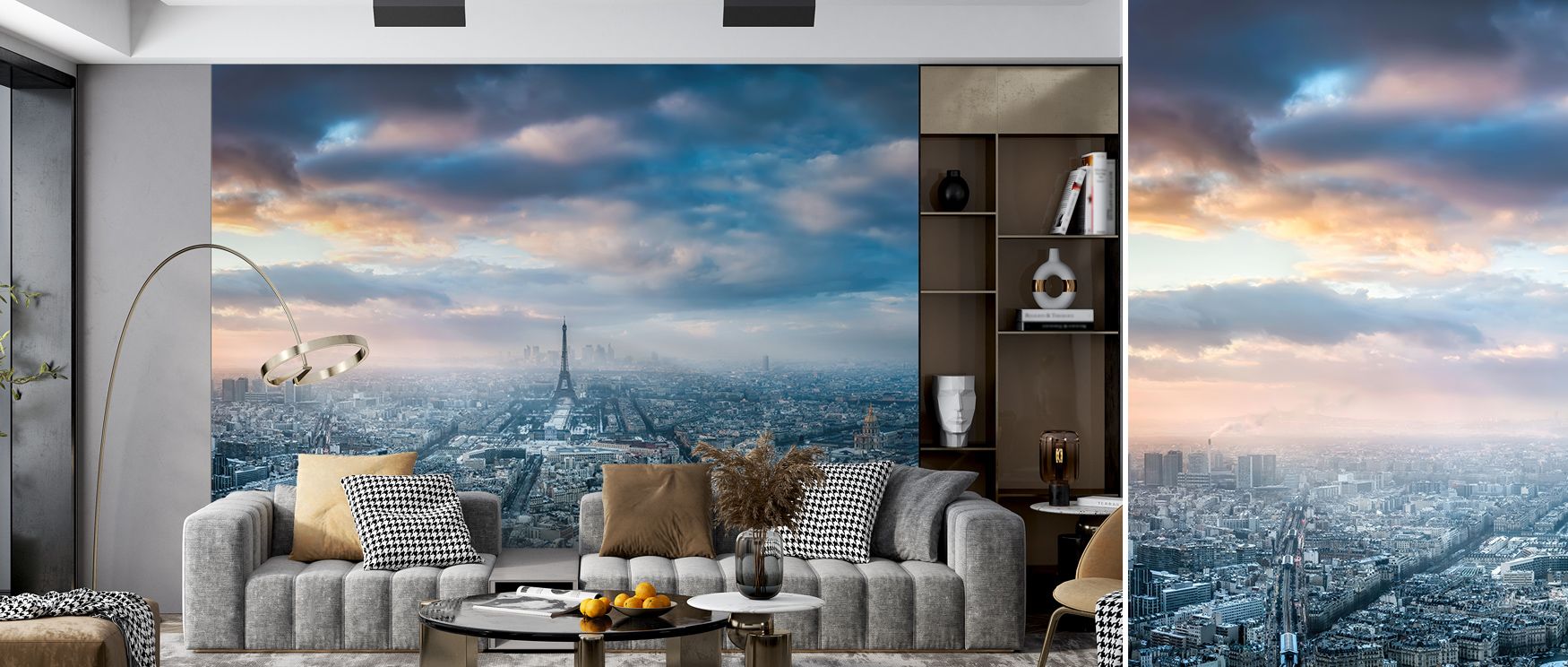 Paris in Winter Wallpaper presents the city as serene winter scene, where each architectural line shines through snow. Interiors transform with elegance, offering bedrooms or living rooms timeless cultural charm.