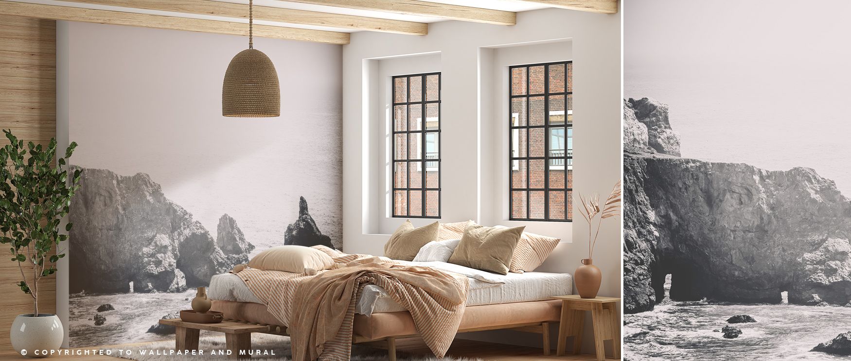 The Passing Cove Wallpaper captures seascape tranquility, where water’s rhythm flows seamlessly into sky. Its design celebrates natural harmony, creating balance that enriches interiors. Walls take on atmosphere of reflection and calm, offering bedrooms o