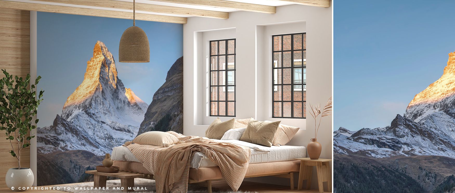 The Peak Matterhorn Wallpaper reveals mountain brilliance in facets defined by clarity. Its imagery transforms interiors with natural grandeur, filling bedrooms or dining rooms with serene atmosphere. The summit’s presence uplifts daily living, offering w