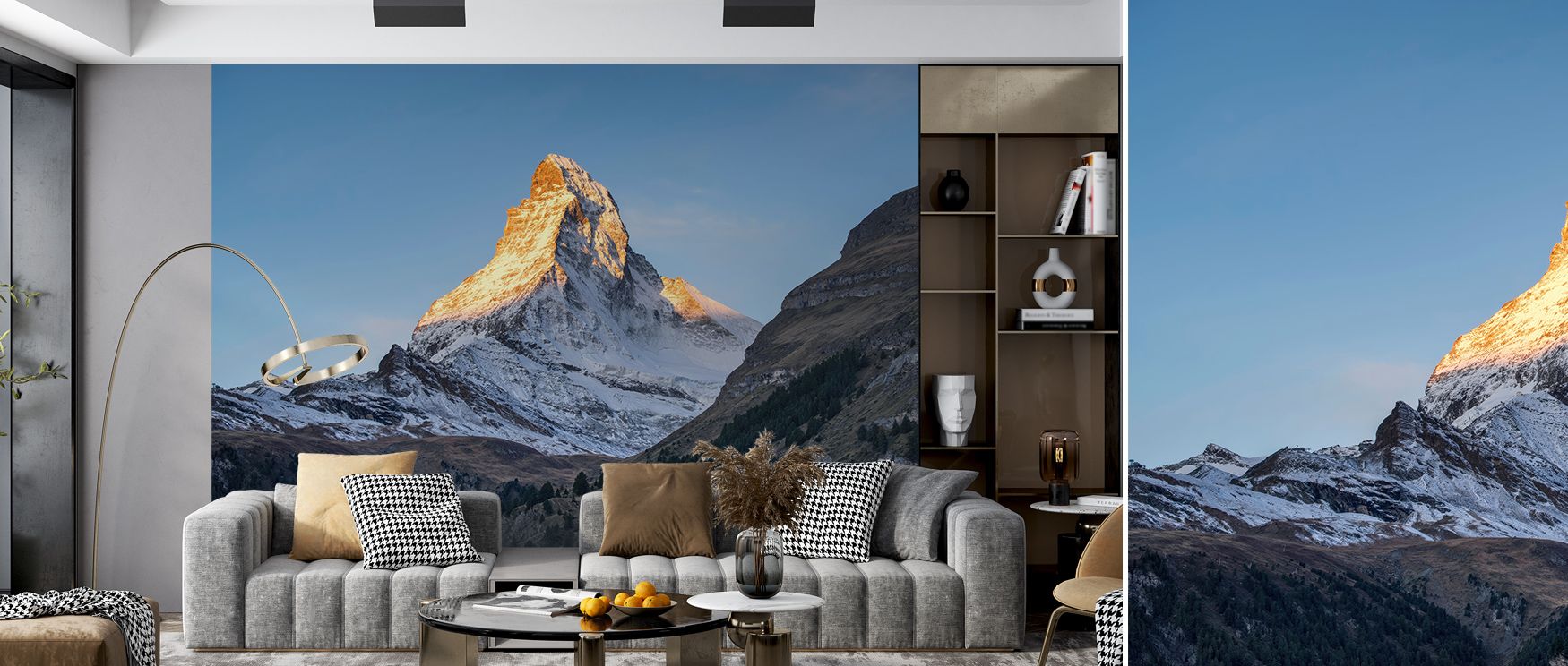 The Peak Matterhorn Wallpaper reflects timeless elegance as summit rises in crisp clarity. Its imagery enriches interiors with natural presence, turning bedrooms or lounges into alpine sanctuaries where grandeur thrives with serene artistry.
