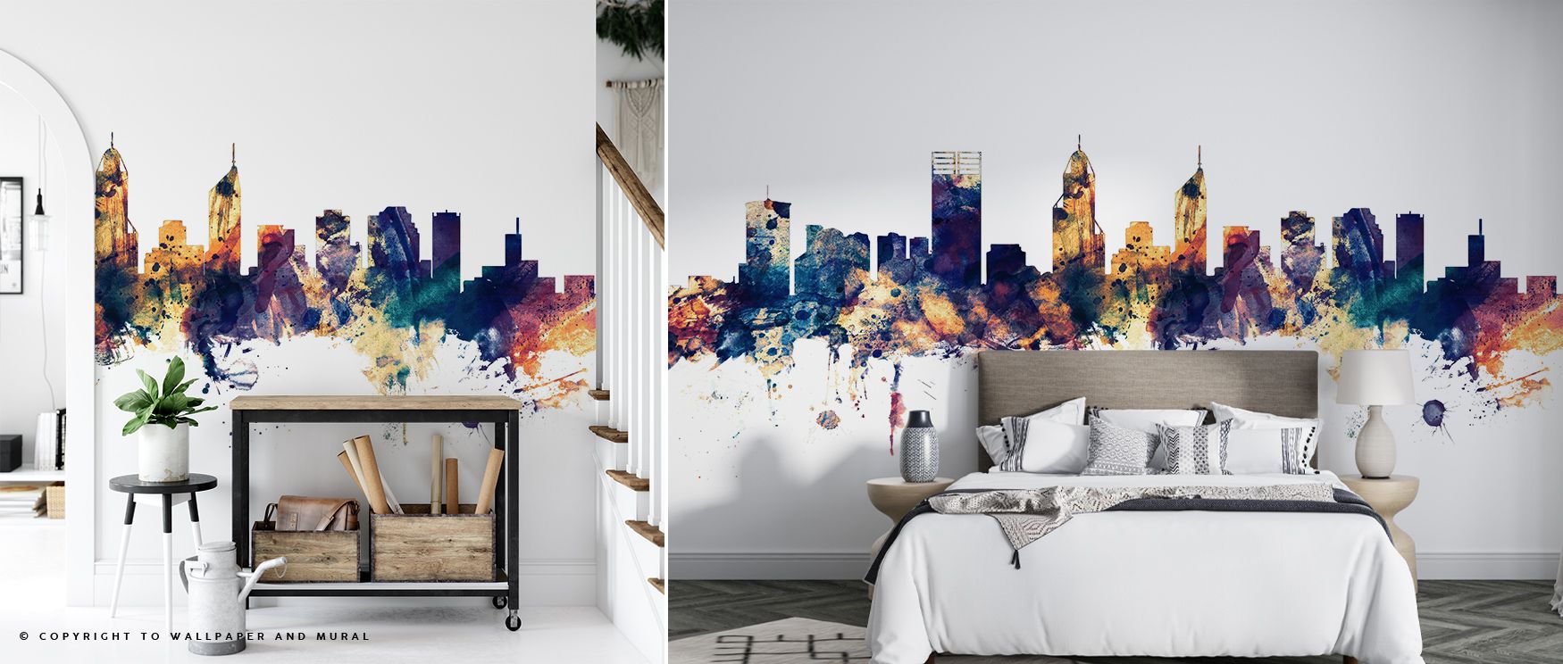 Luminous contrasts define Perth Australia Skyline Blue & Bronze Wallpaper, where architectural silhouettes rise gracefully across color. Its imagery enriches walls with cultural depth, filling bedrooms or lounges with atmosphere of elegance. Interiors glo