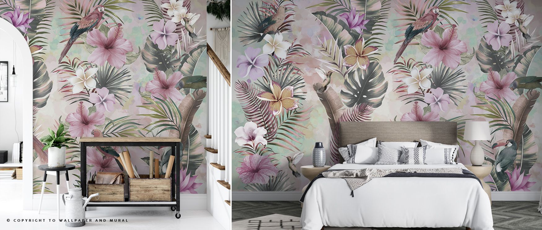 Every line in Pink Exotic Vibes Wallpaper suggests vibrancy as exotic forms repeat in harmony. The imagery enriches interiors with rhythm and energy, creating balance between playfulness and composure. Bedrooms or lounges glow with dynamic charm, their wa