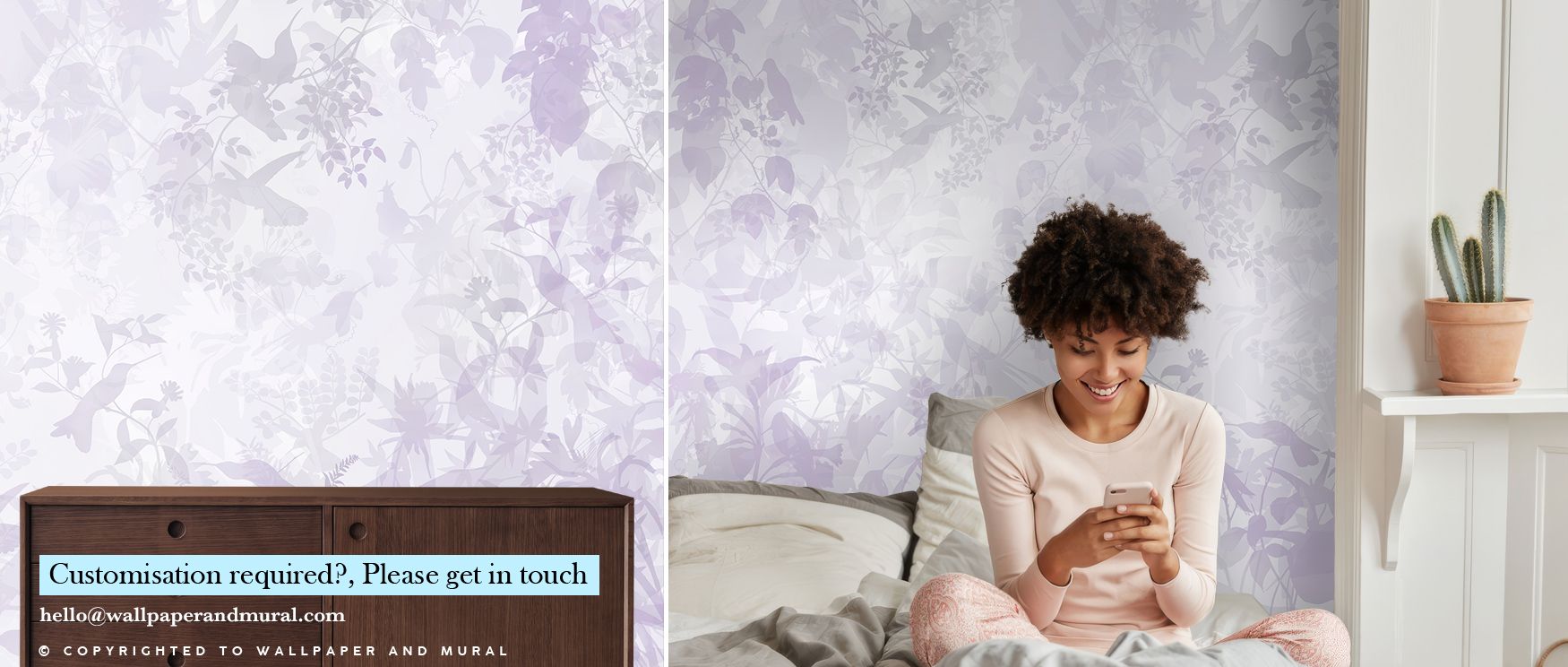 The Pink Watermark Birds Wallpaper reflects grace through birds aligned in soft rhythm. Each figure radiates serenity, enriching interiors with gentle elegance. Bedrooms or lounges gain atmosphere of poetic calmness, their walls transformed into sanctuari