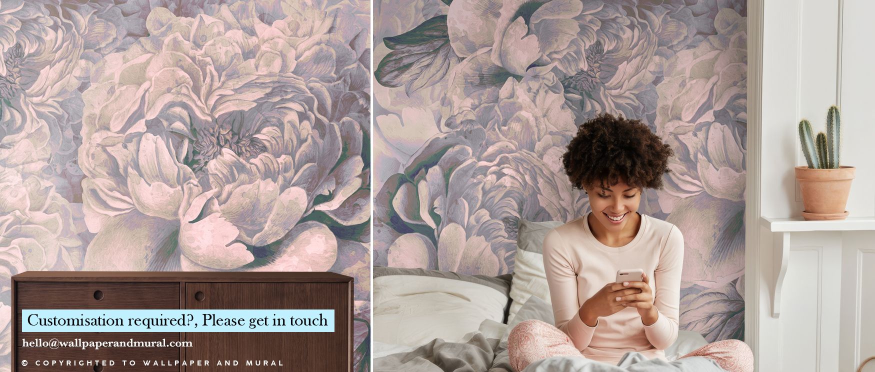 Pions Dream Wallpaper thrives on floral charm as blossoms appear with balance. Each motif enriches interiors with rhythm and softness, offering bedrooms or dining rooms atmosphere of poetic calmness. The design transforms walls into backdrops of timeless 