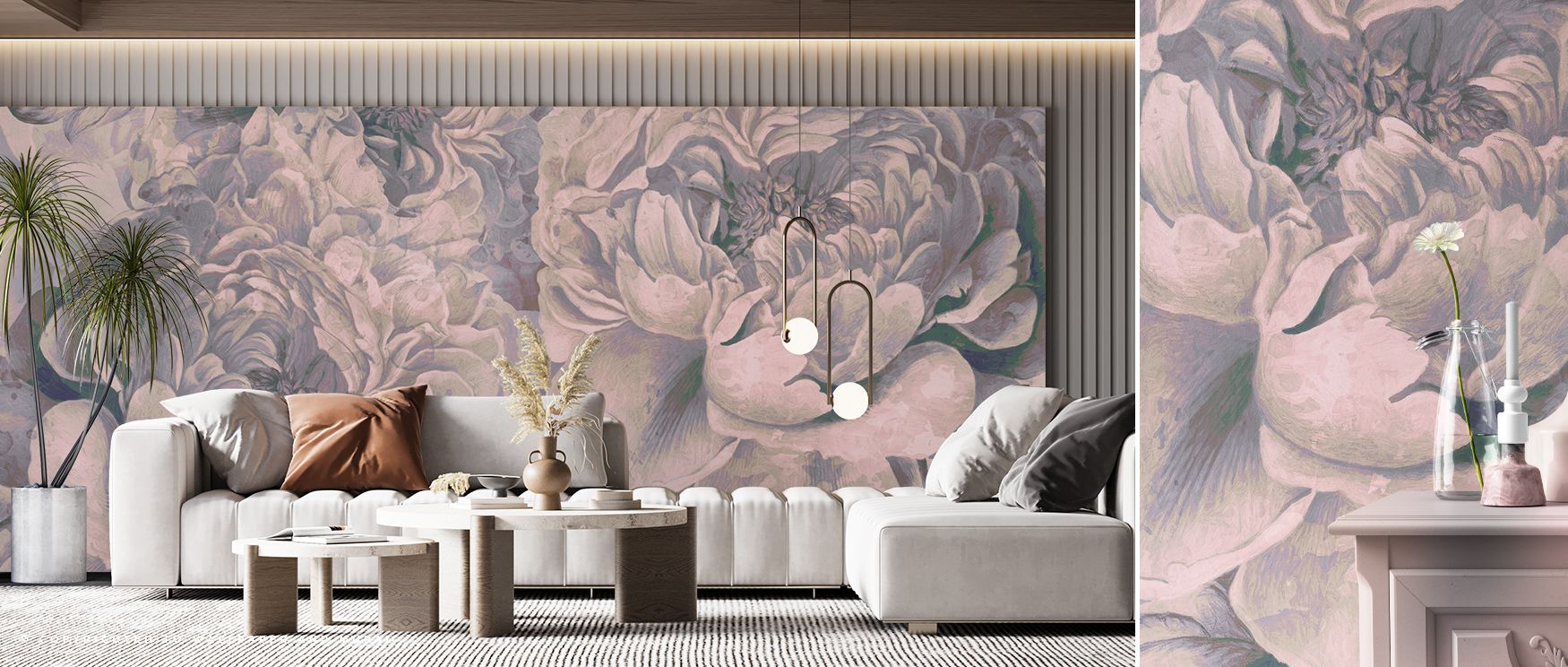 Through blossoms rendered with detail, Pions Dream Wallpaper offers rhythm that enriches interiors with calm. Its imagery transforms bedrooms or dining rooms into spaces of floral serenity. Surfaces glow with natural balance, filled with composure and ele