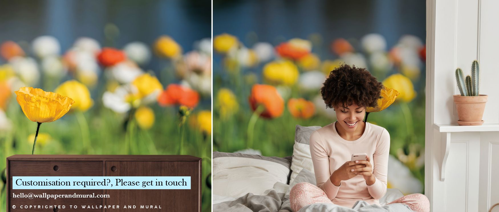 The imagery within Poppy Fields Wallpaper radiates floral elegance as blossoms expand across horizons. Interiors glow with natural rhythm, enriching bedrooms or living rooms with serenity. Walls become poetic landscapes filled with charm, turning spaces i