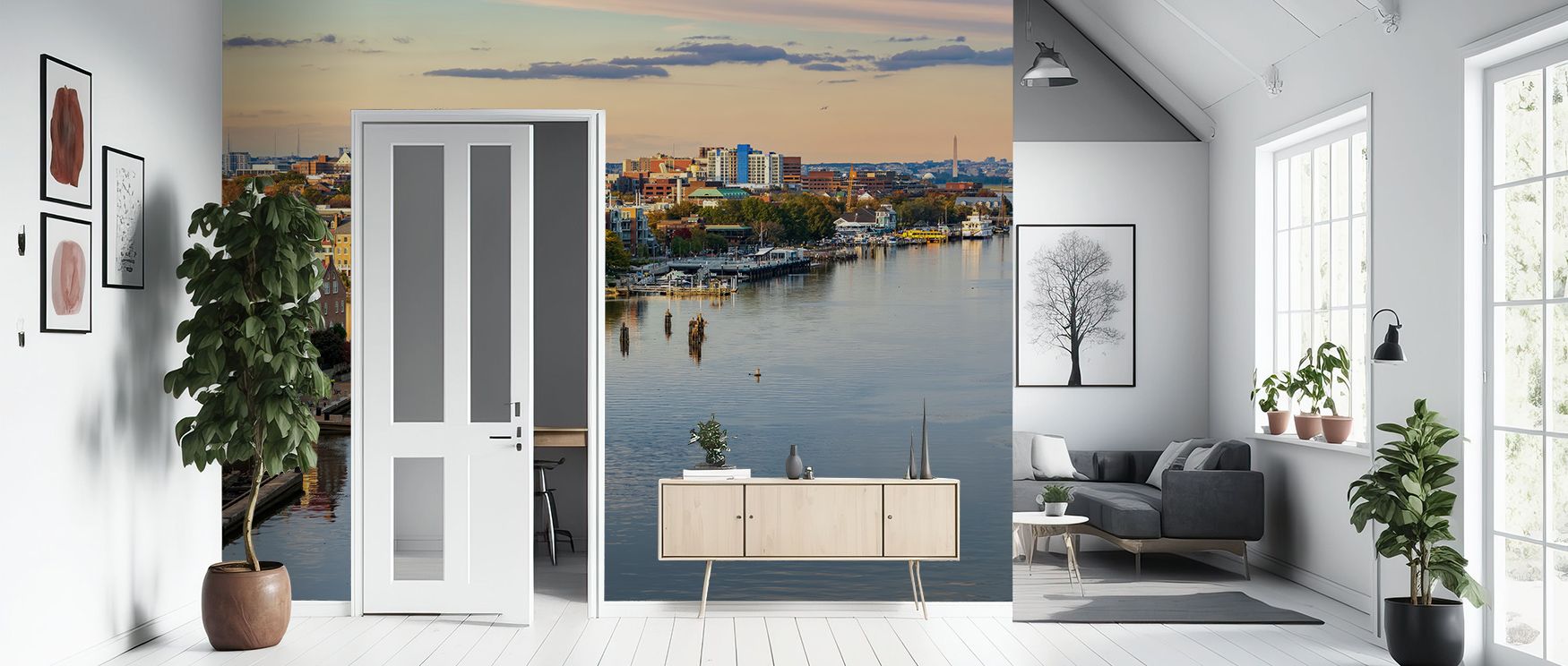The Potomac Views Wallpaper thrives on imagery of calm horizons where waters flow softly. Its design enriches interiors with balance, filling bedrooms or lounges with atmosphere of reflective serenity. Each wall becomes sanctuary of artistry, offering spa