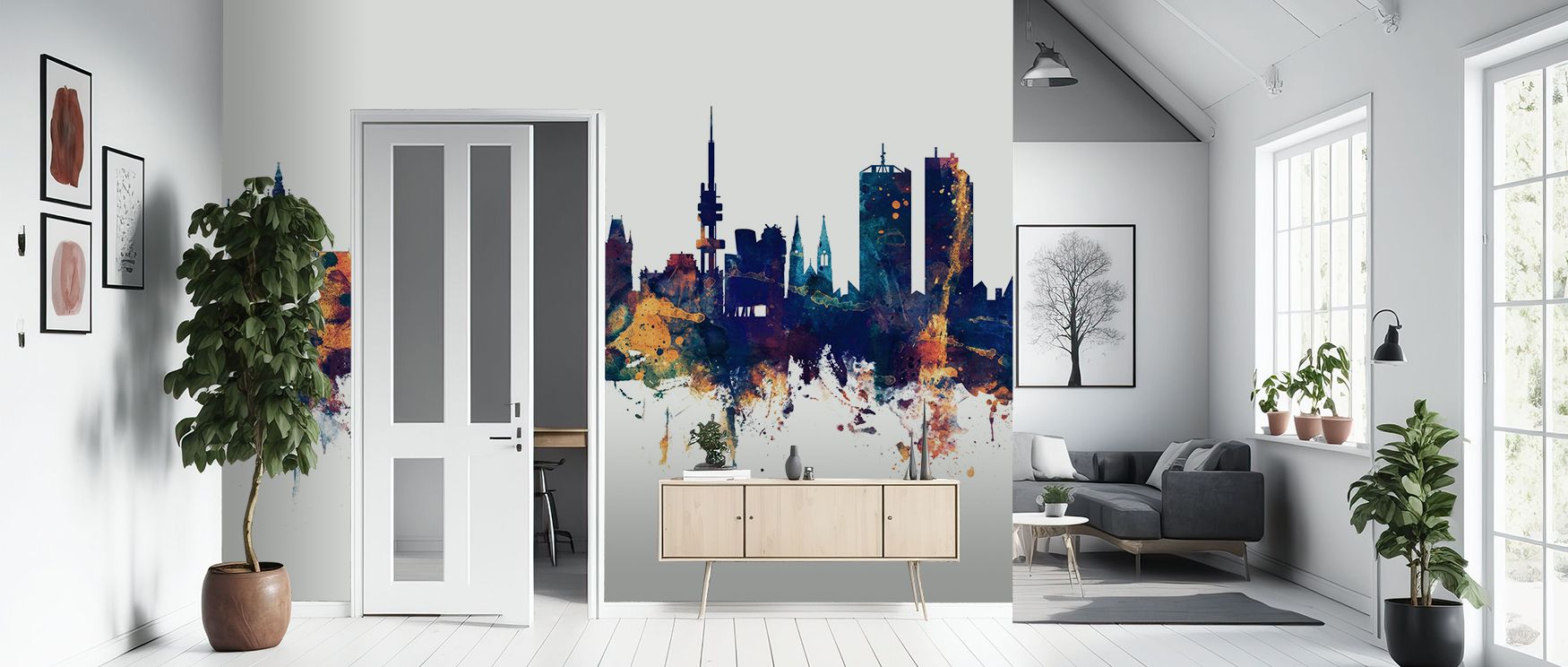 The Prague Skyline Blue & Bronze Wallpaper reveals grandeur where architecture glows against radiant tones. Its imagery enriches interiors with composure, filling bedrooms or lounges with atmosphere of sophistication. Walls glow with artistry, shaping san