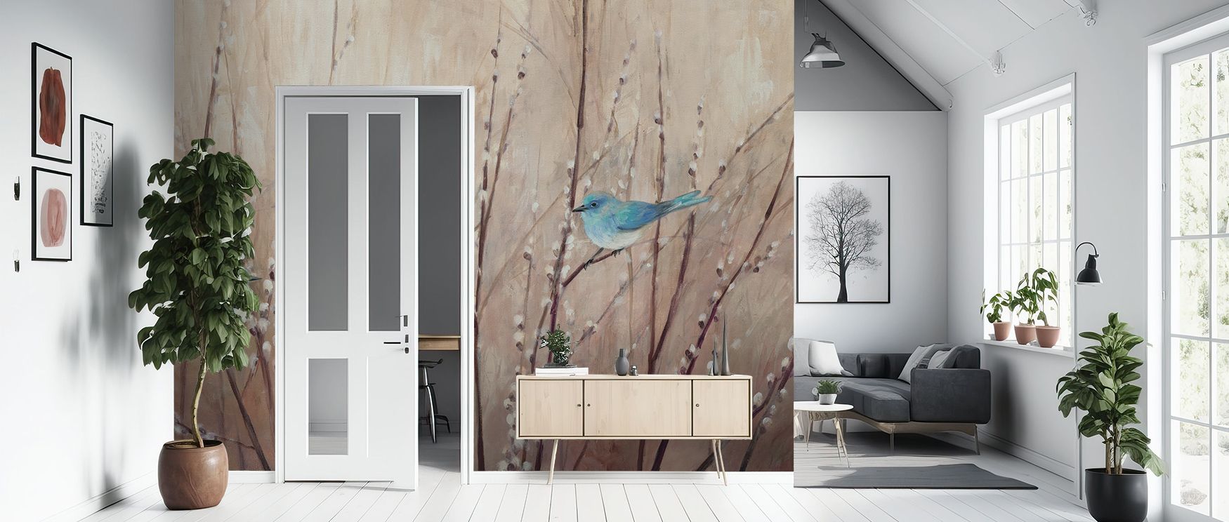 Across Pretty Birds Wallpaper, birds radiate charm as feathers glow in layers of tone. Its imagery enriches interiors with lively rhythm, filling bedrooms or lounges with vibrancy. Walls glow with artistry, transforming spaces into sanctuaries enriched by