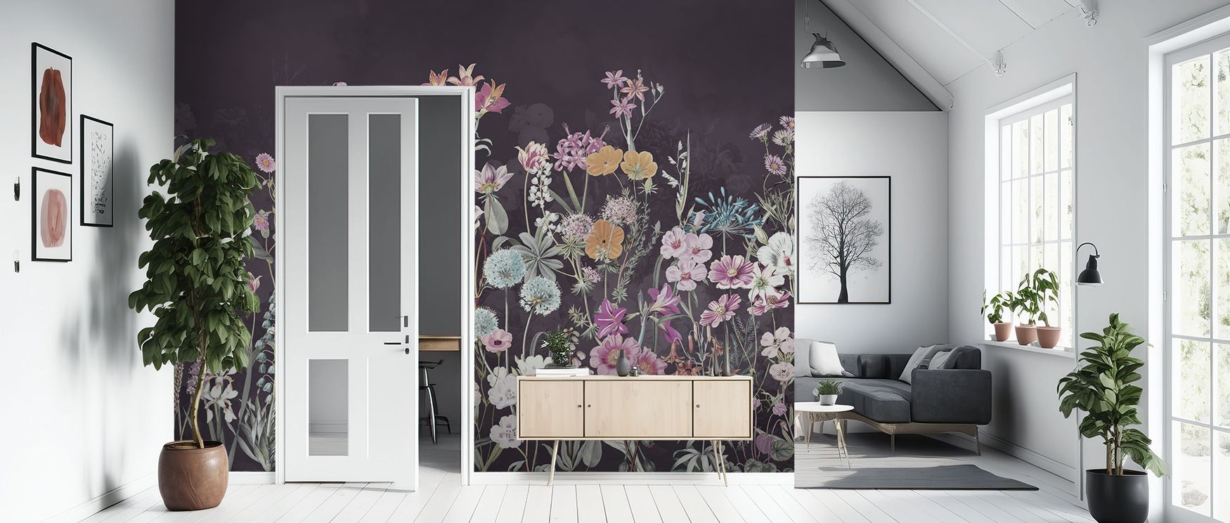 Across Purple Summer Meadow Wallpaper, blossoms expand across imagery with radiance of purple tones. Interiors glow with serenity, enriching bedrooms or lounges with composure. Walls glow with artistry, creating atmosphere enriched by calmness, harmony, a