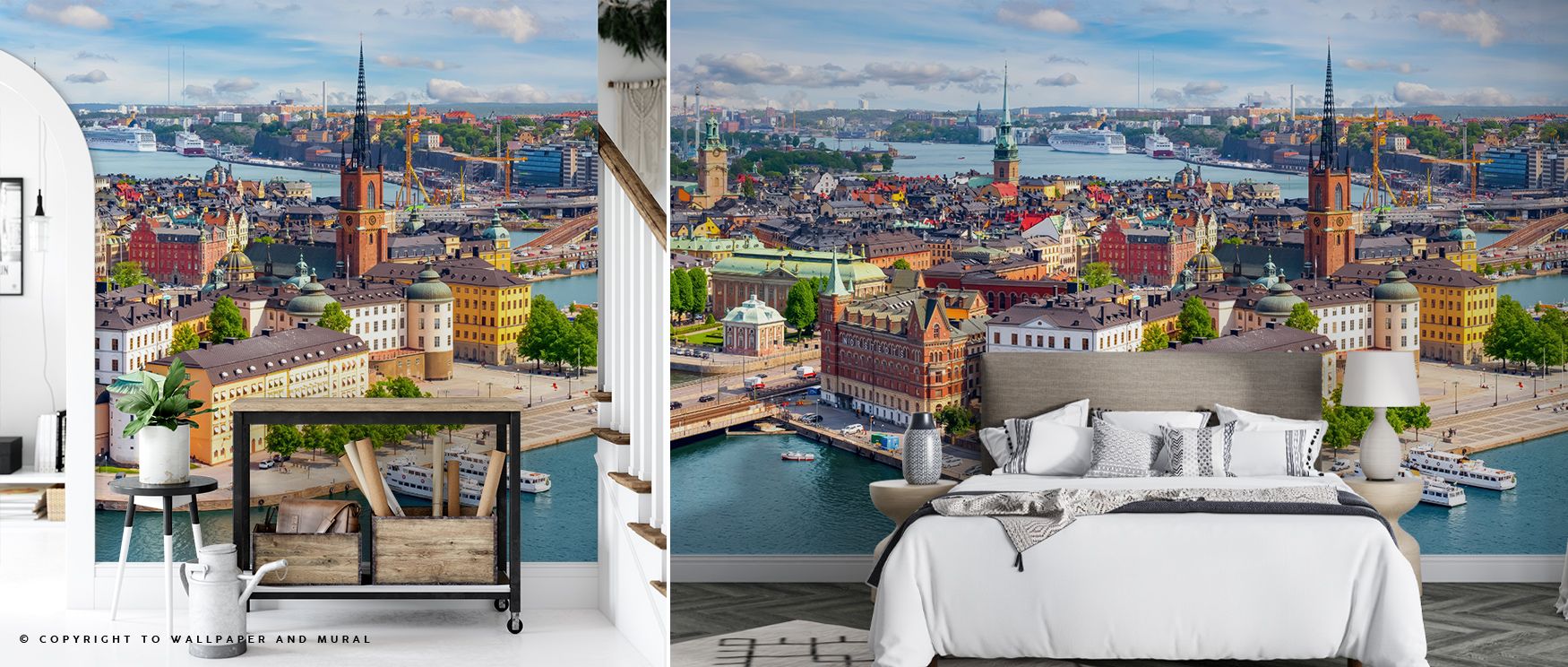 Quays of Stockholm Wallpaper radiates elegance as waterfront imagery expands across surfaces. Its design enriches interiors with composure, turning bedrooms or lounges into sanctuaries of sophistication. Walls glow with artistry, creating poetic retreats 