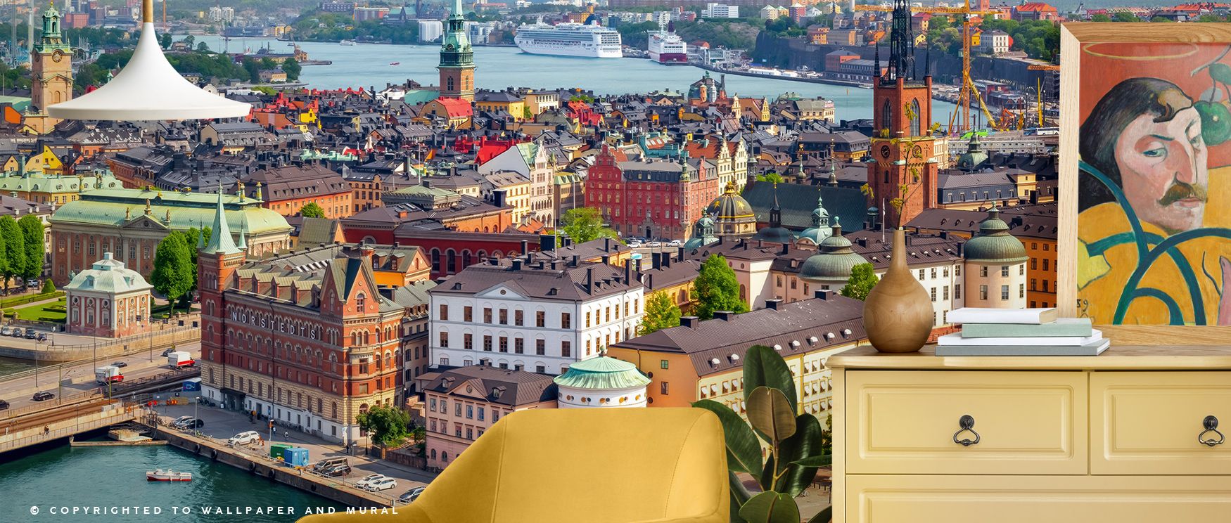 Quays of Stockholm Wallpaper radiates sophistication through waterfront imagery shaped in tonal resonance. Interiors glow with cultural balance, filling bedrooms or dining rooms with refinement. Walls glow with artistry, creating retreats enriched by comp
