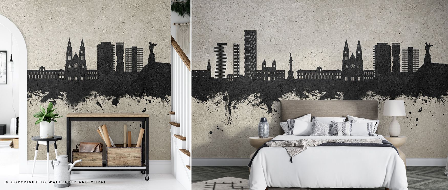 Quito Ecuador Skyline Concrete Wallpaper radiates cultural resonance as silhouettes stretch in muted rhythm. Its imagery enriches interiors with sophistication, filling bedrooms or lounges with composure. Walls glow with artistry, creating poetic retreats