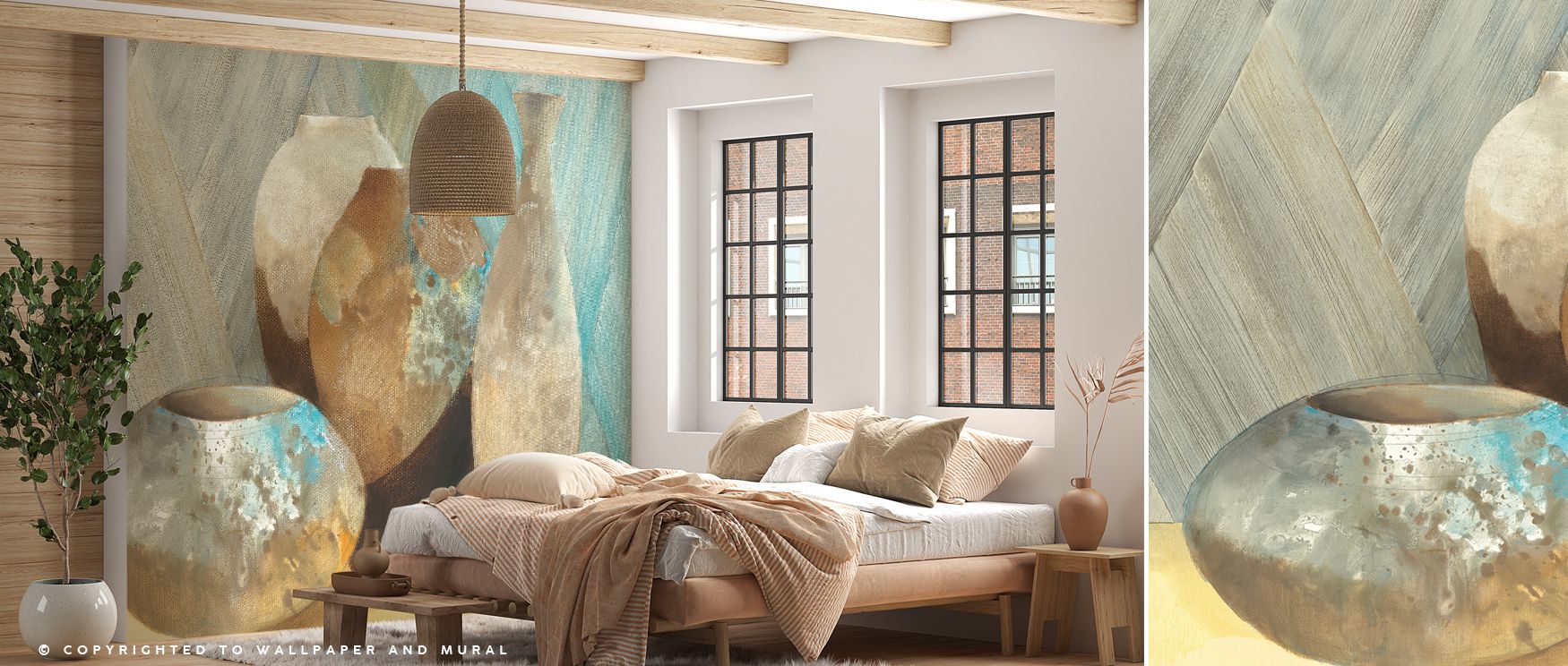 Raku Study III Wallpaper thrives on artisanal rhythm where pottery motifs repeat with balance. Its imagery enriches interiors with vibrancy, filling bedrooms or dining rooms with atmosphere of artistry. Surfaces glow with cultural resonance, shaping retre