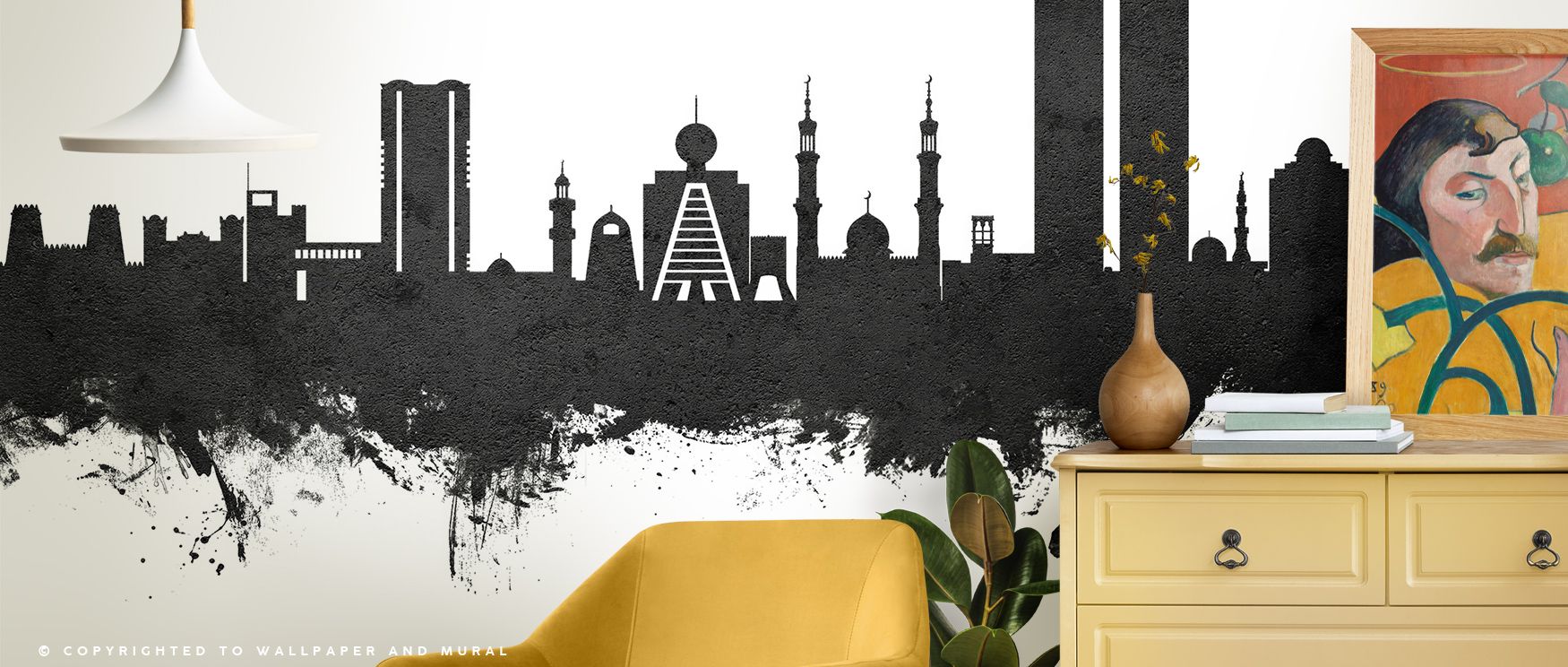 Ras Al Khaimah Skyline Black & White Wallpaper thrives on rhythm of contrast where silhouettes stretch across imagery. Its design enriches interiors with metropolitan charm, filling bedrooms or dining rooms with refinement. Walls glow with artistry, shapi