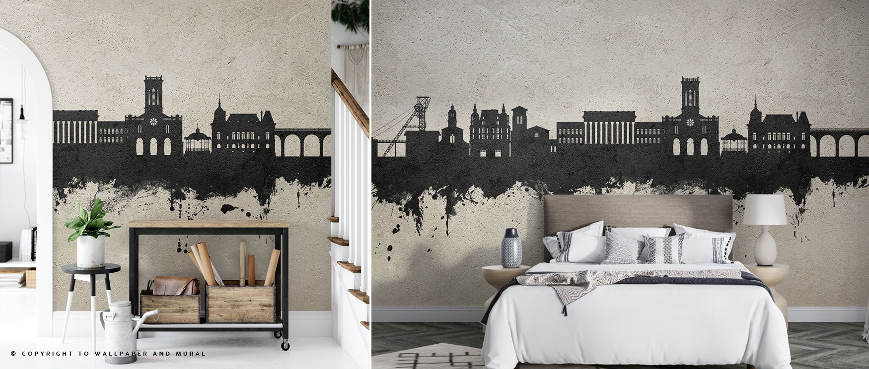 Heritage rhythm flows across Saint-Étienne France Skyline Concrete Wallpaper as muted silhouettes repeat in tonal imagery. Bedrooms or lounges glow with calm presence, enriched by resonance. Surfaces glow with artistry, shaping sanctuaries enriched by bal