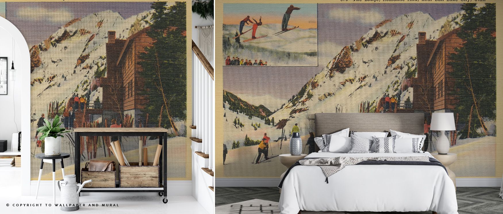 Salt Lake City Postcard – Screenprint Wallpaper reflects vintage resonance where motifs glow in handcrafted tonal imagery. Its design enriches bedrooms or lounges with refinement. Walls glow with artistry, shaping retreats enriched by cultural pride where