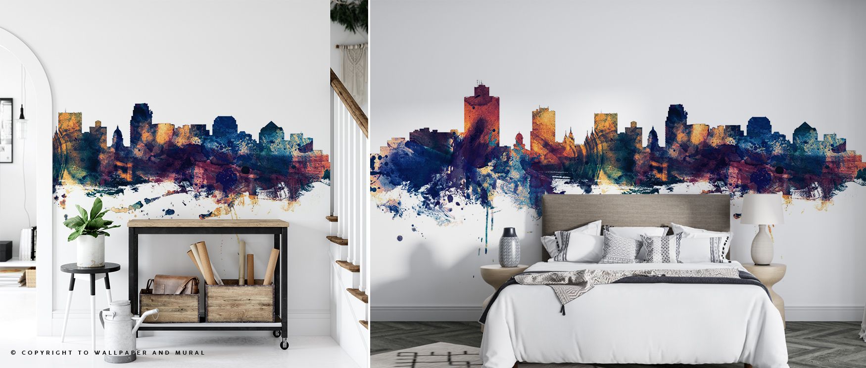 Salt Lake City Utah Skyline Blue & Bronze Wallpaper embodies refinement as rooftops glow across vibrant horizons. Its design enriches bedrooms or lounges with resonance. Walls glow with artistry, shaping retreats enriched by cultural presence where tonal 