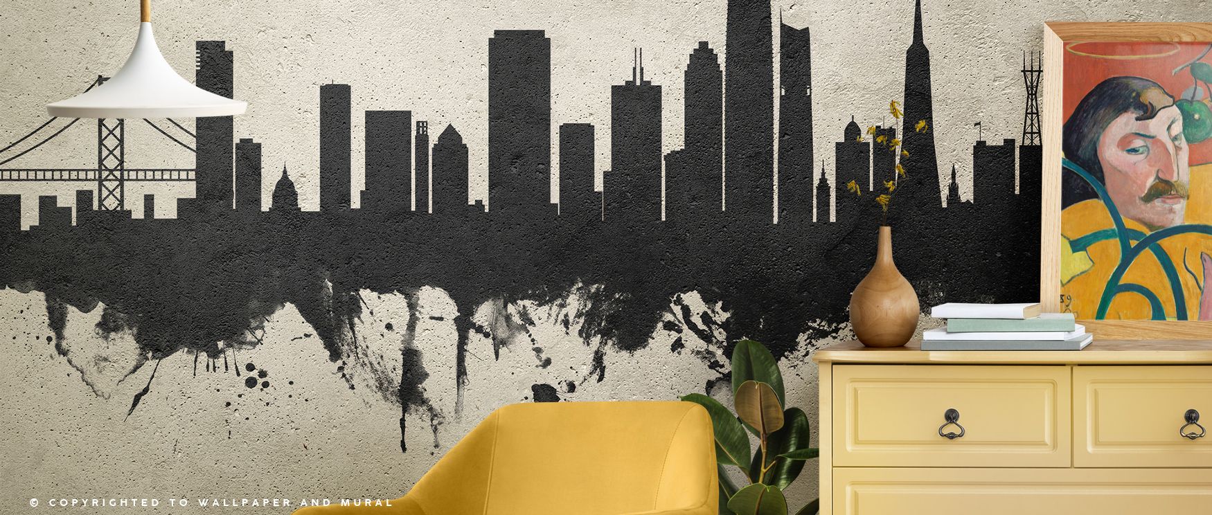 Across San Francisco Skyline Concrete Wallpaper, architecture glows in muted rhythm against softened tonal imagery. Its design enriches interiors with refinement, filling lounges with composure. Walls glow with artistry, shaping sanctuaries enriched by he