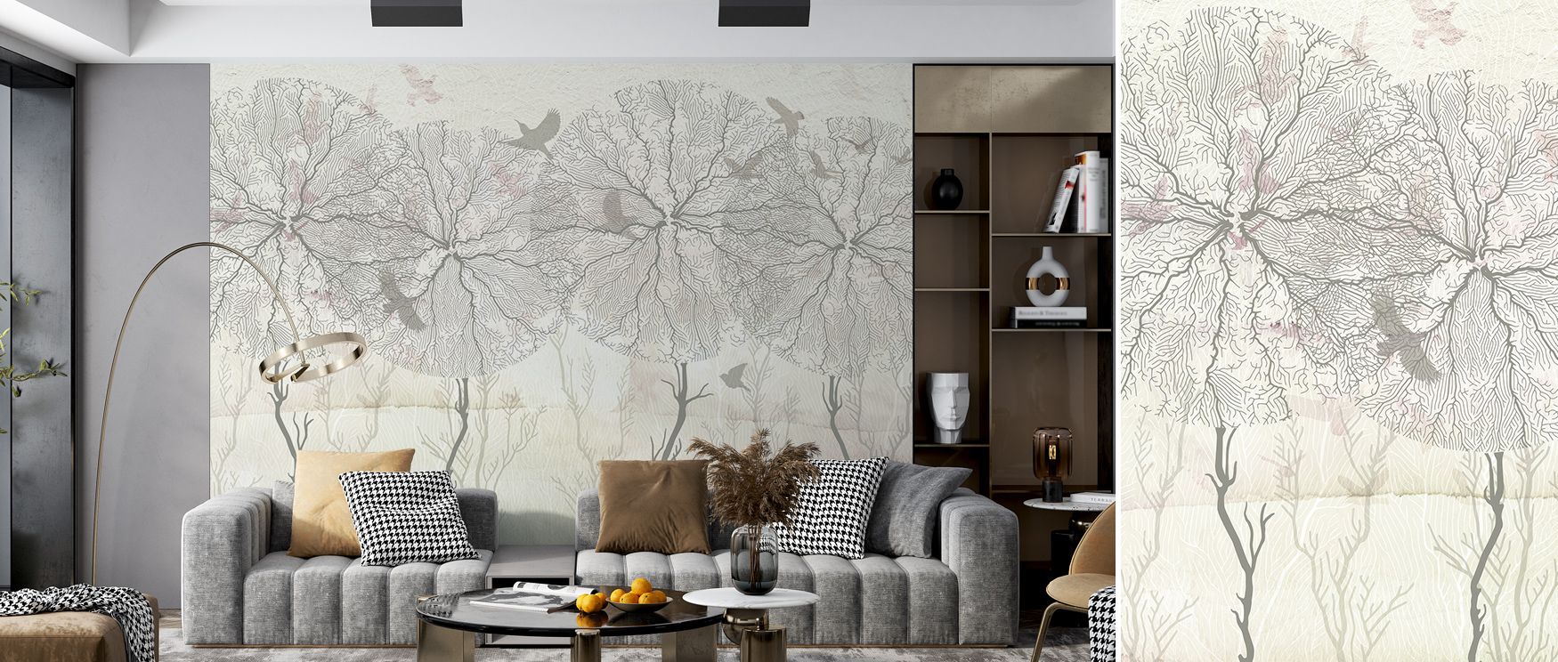 The imagery of Shade of Trees Wallpaper radiates refinement where leafy silhouettes glow across tonal imagery. Interiors glow with composure, enriching bedrooms or living rooms with calmness. Surfaces glow with artistry, shaping poetic retreats enriched b