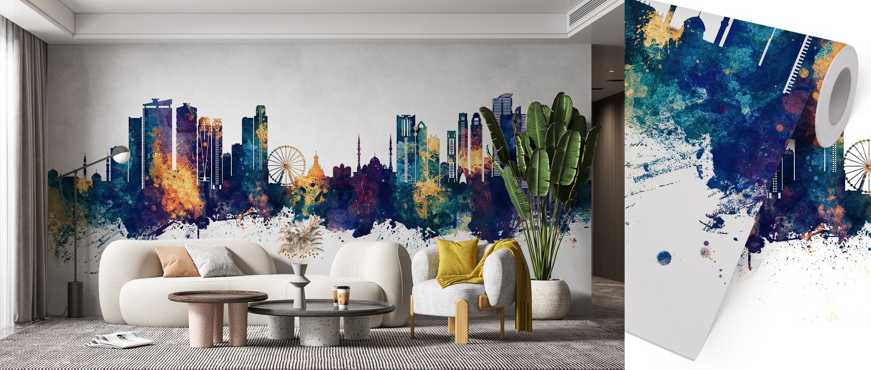Sharjah Skyline Blue & Bronze Wallpaper reflects pride where rooftops glow luminous across tonal balance. Its imagery enriches bedrooms or lounges with refinement. Walls glow with artistry, shaping sanctuaries enriched by resonance where heritage pride th