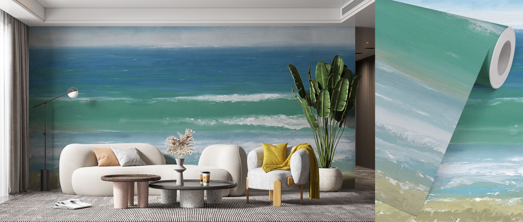 Shoreline Views Wallpaper reflects coastal presence where horizons stretch luminous across tonal rhythm. Its imagery enriches bedrooms or living rooms with serenity. Walls glow with artistry, shaping retreats enriched by resonance where balance thrives na