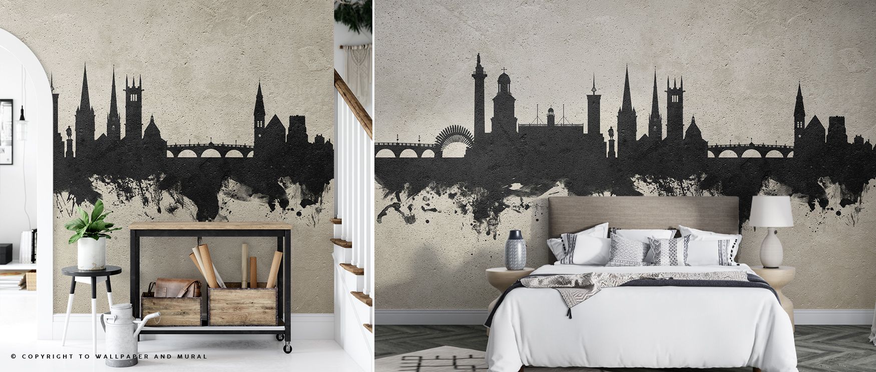 Shrewsbury England Skyline Concrete Wallpaper embodies heritage resonance where muted tones frame architectural pride. Its imagery enriches bedrooms or lounges with composure. Walls glow with artistry, shaping retreats enriched by sophistication where res