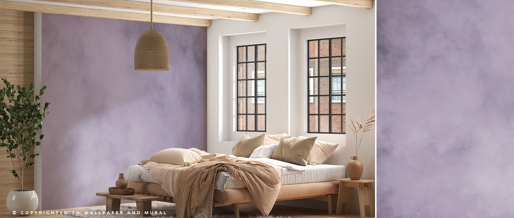 The imagery of Soft Fog, Purple Wallpaper radiates serenity where misty tones glow across tonal depth. Interiors glow with refinement, enriching bedrooms or living rooms with composure. Walls glow with artistry, shaping retreats enriched by harmony where 