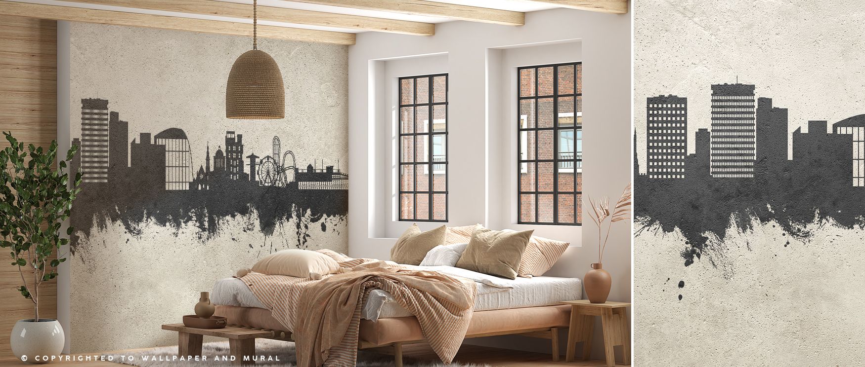 This Southend-on-Sea England Skyline Concrete Wallpaper thrives on imagery of heritage where structures appear softened in tonal rhythm. Its design enriches bedrooms or dining rooms with composure. Walls glow with artistry, shaping poetic retreats enriche