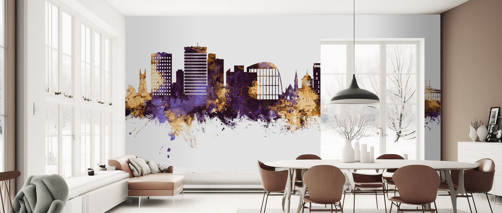 The imagery of Southend-on-Sea England Skyline Purple & Gold Wallpaper radiates refinement where tones glow luminous across silhouettes. Interiors glow with sophistication, enriching bedrooms or living rooms with poise. Walls glow with artistry, shaping p