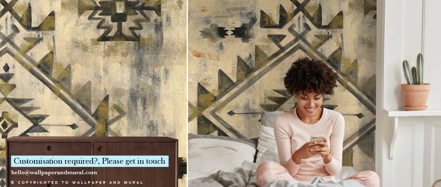 The imagery of Southwest Design VI Wallpaper radiates cultural energy where bold motifs stretch luminous in rhythmic presence. Interiors glow with refinement, enriching bedrooms or living rooms with vibrancy. Walls glow with artistry, shaping retreats enr