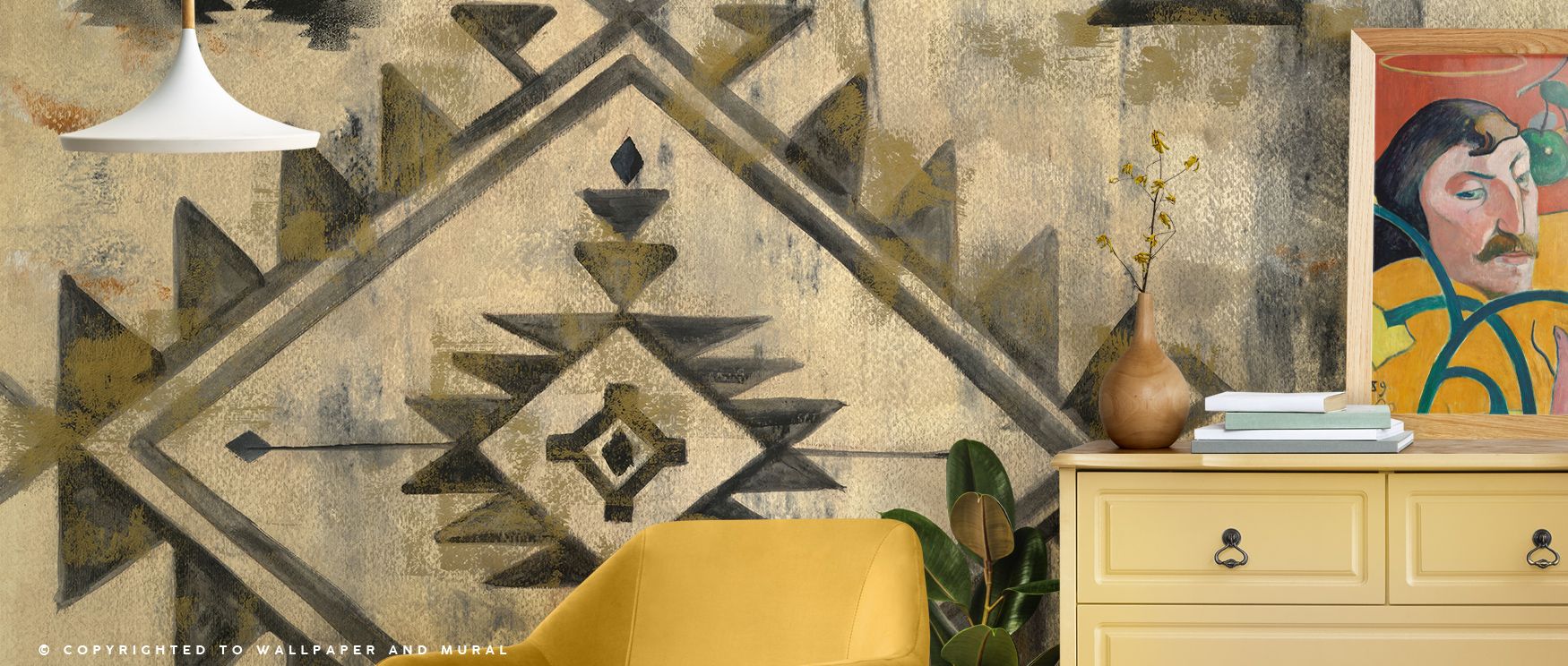 Southwest Design VI Wallpaper thrives on imagery of heritage where rhythmic balance glows luminous across bold motifs. Its design enriches bedrooms or dining rooms with vibrancy. Walls glow with artistry, shaping retreats enriched by resonance where cultu