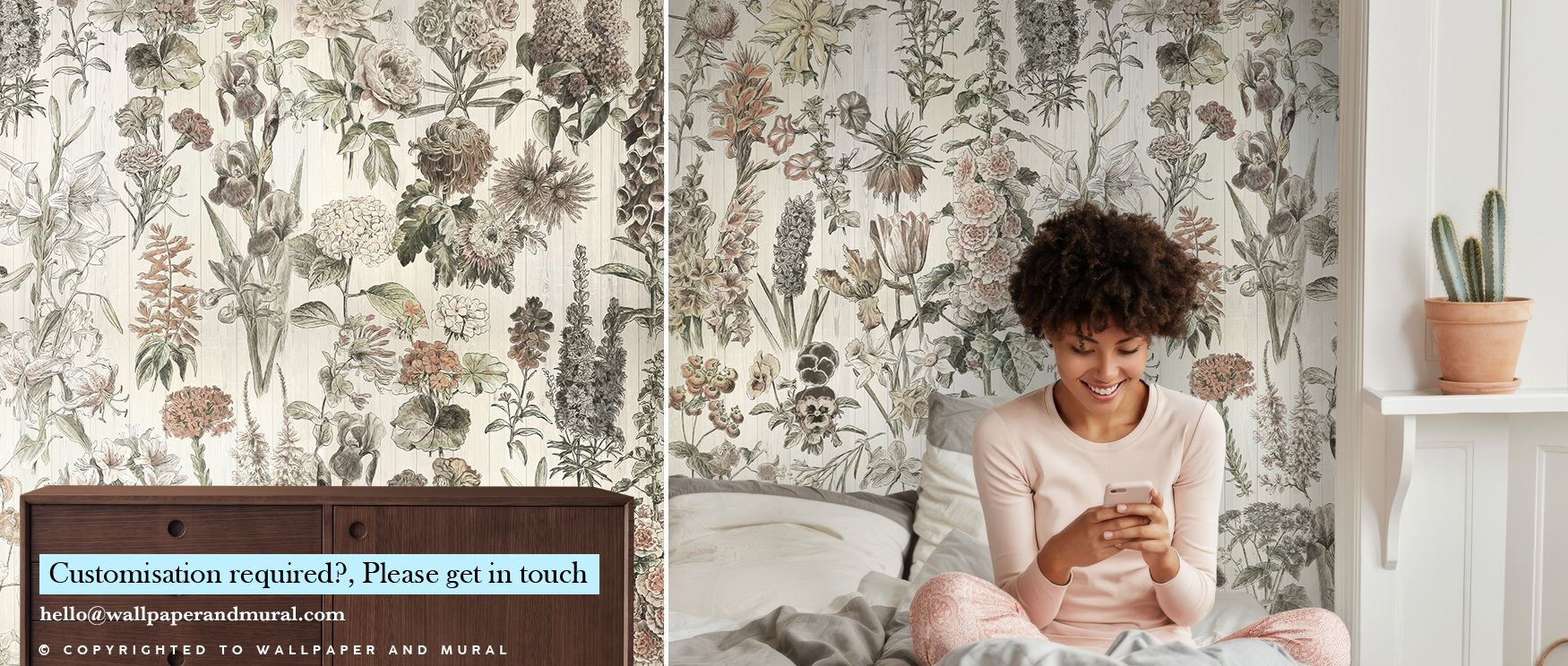 This Spring Flora Wallpaper thrives on imagery of renewal where blossoms flow in graceful rhythm across tonal balance. Its design enriches bedrooms or dining rooms with freshness. Walls glow with artistry, shaping retreats enriched by composure where seas