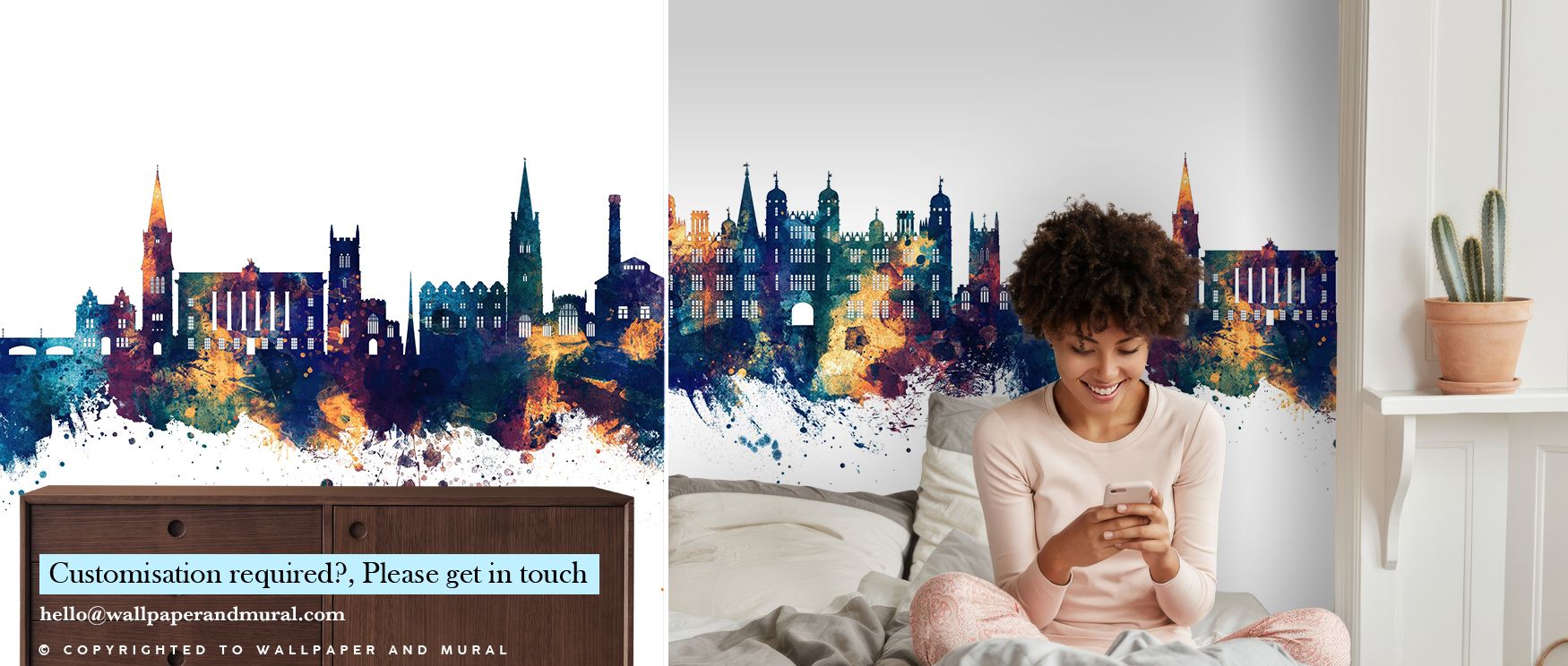 The imagery of Stamford England Skyline Blue & Bronze Wallpaper radiates sophistication where silhouettes shimmer luminous in tonal calm. Interiors glow with refinement, enriching bedrooms or living rooms with heritage presence. Walls glow with artistry, 
