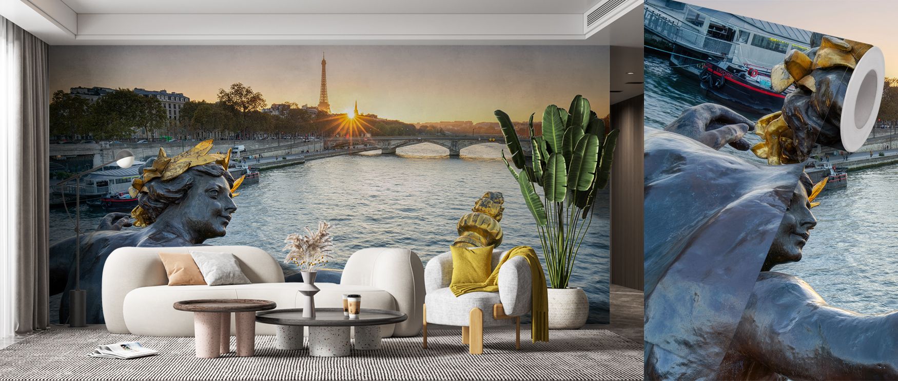 Every contour of Statue of the Nymphe de la Néva Wallpaper reflects artistry where sculpture glows luminous across tonal calm. Interiors glow with resonance, enriching bedrooms or dining rooms with poise. Walls glow with refinement, shaping retreats enric