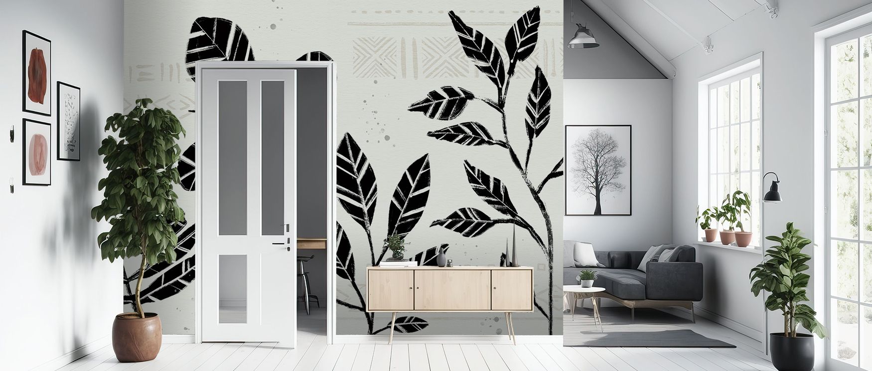 Study of Botanicals Wallpaper reflects balance where botanical motifs radiate softly across tonal calm. Its design enriches bedrooms or living rooms with sophistication. Walls glow with artistry, shaping retreats enriched by resonance where botanical vita