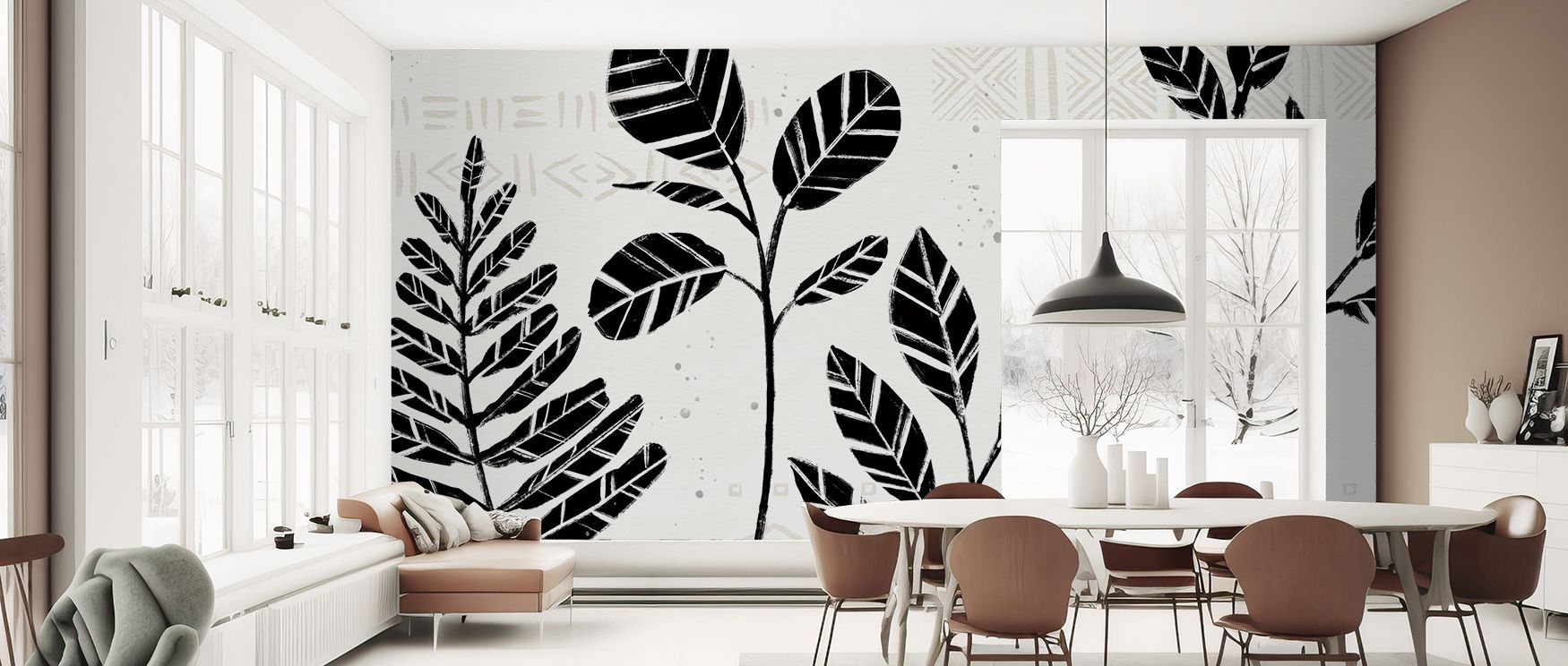 Study of Botanicals Wallpaper thrives on imagery of nature where foliage lines glow luminous across tonal balance. Its design enriches bedrooms or dining rooms with refinement. Walls glow with artistry, shaping retreats enriched by resonance where botanic