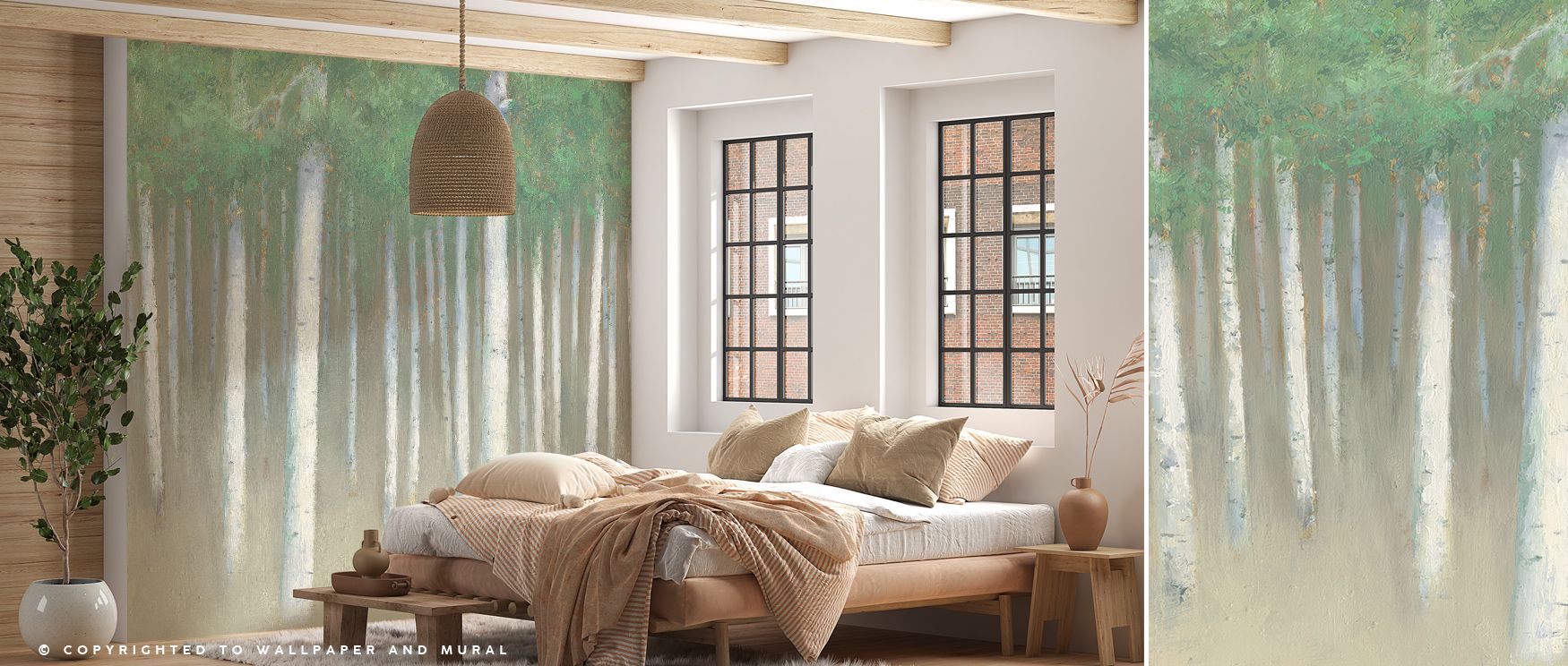 This Summer Birch Wallpaper thrives on imagery of grace where pale trunks shimmer luminous in seasonal depth. Its design enriches bedrooms or dining rooms with freshness. Walls glow with artistry, shaping retreats enriched by resonance where natural prese