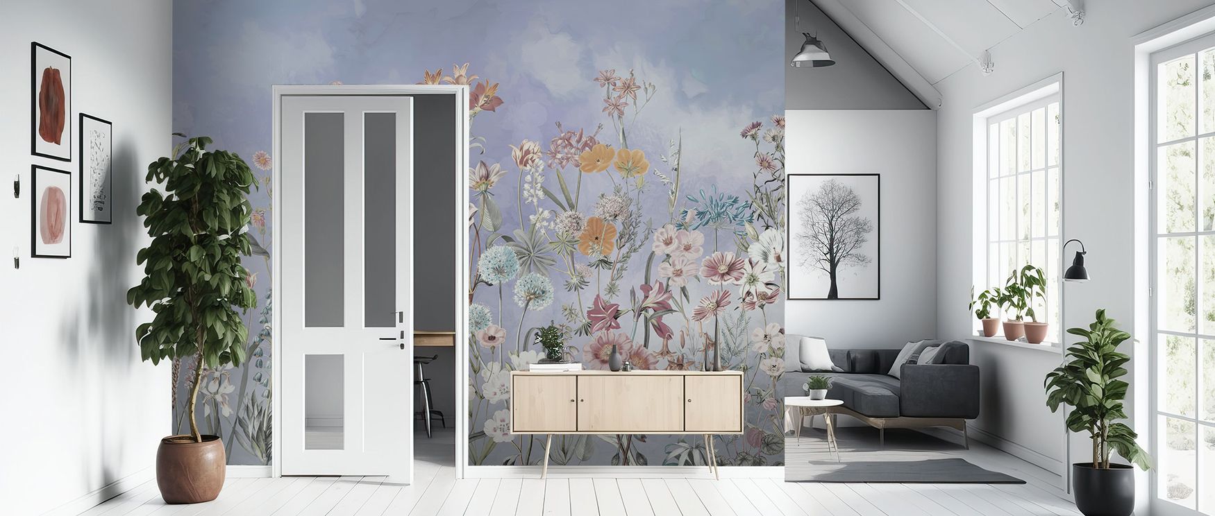 Summer Meadow 2 Wallpaper reflects balance where blossoms stretch luminous across tonal imagery. Its design enriches bedrooms or living rooms with vibrancy. Walls glow with artistry, shaping retreats enriched by resonance where floral charm thrives natura