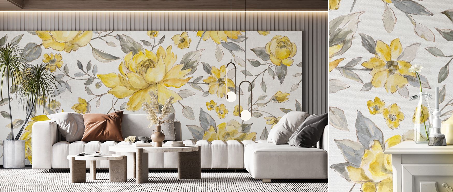 Sunny Flowers Wallpaper reflects balance where blossoms radiate luminous across tonal imagery. Its design enriches bedrooms or living rooms with vitality. Walls glow with artistry, shaping retreats enriched by resonance where floral resonance thrives natu