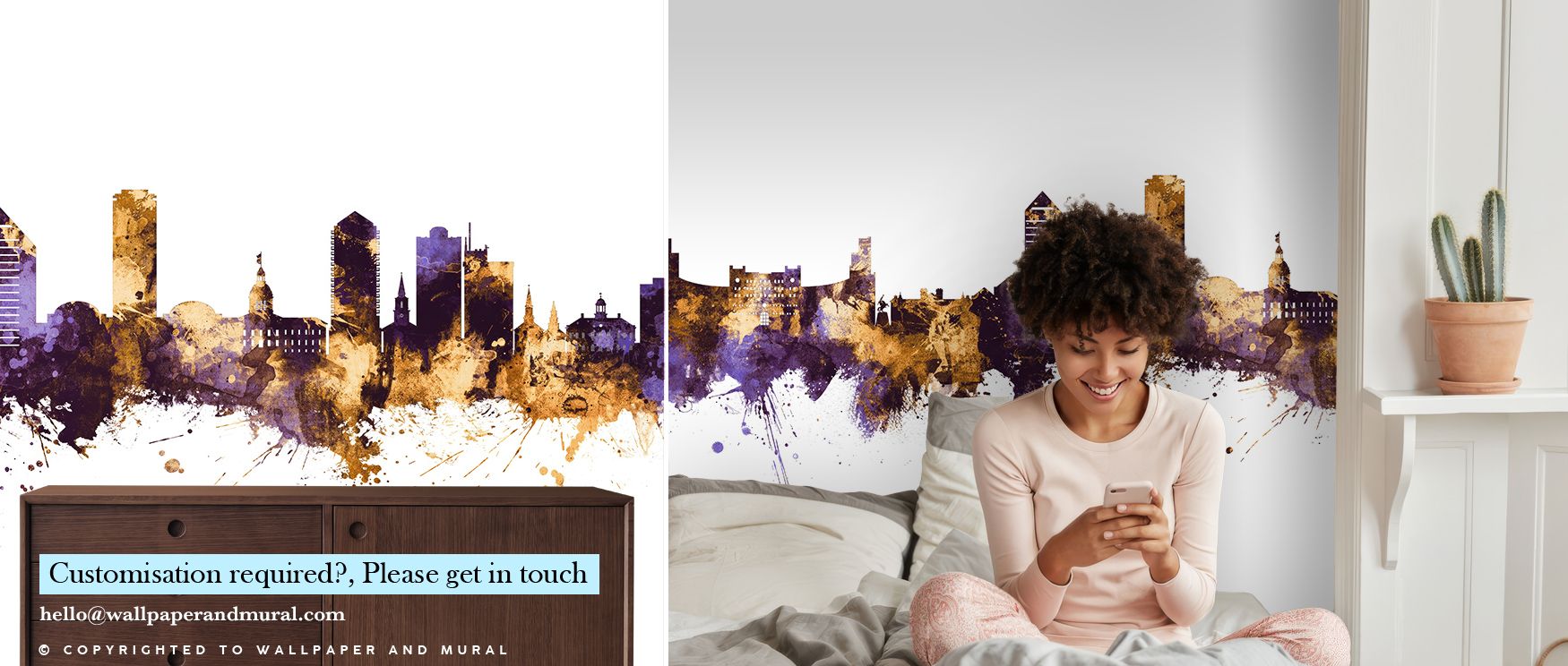 This Tallahassee Florida Skyline Purple & Gold Wallpaper thrives on imagery of heritage where tones radiate luminous resonance. Its design enriches bedrooms or dining rooms with refinement. Walls glow with artistry, shaping retreats enriched by resonance 