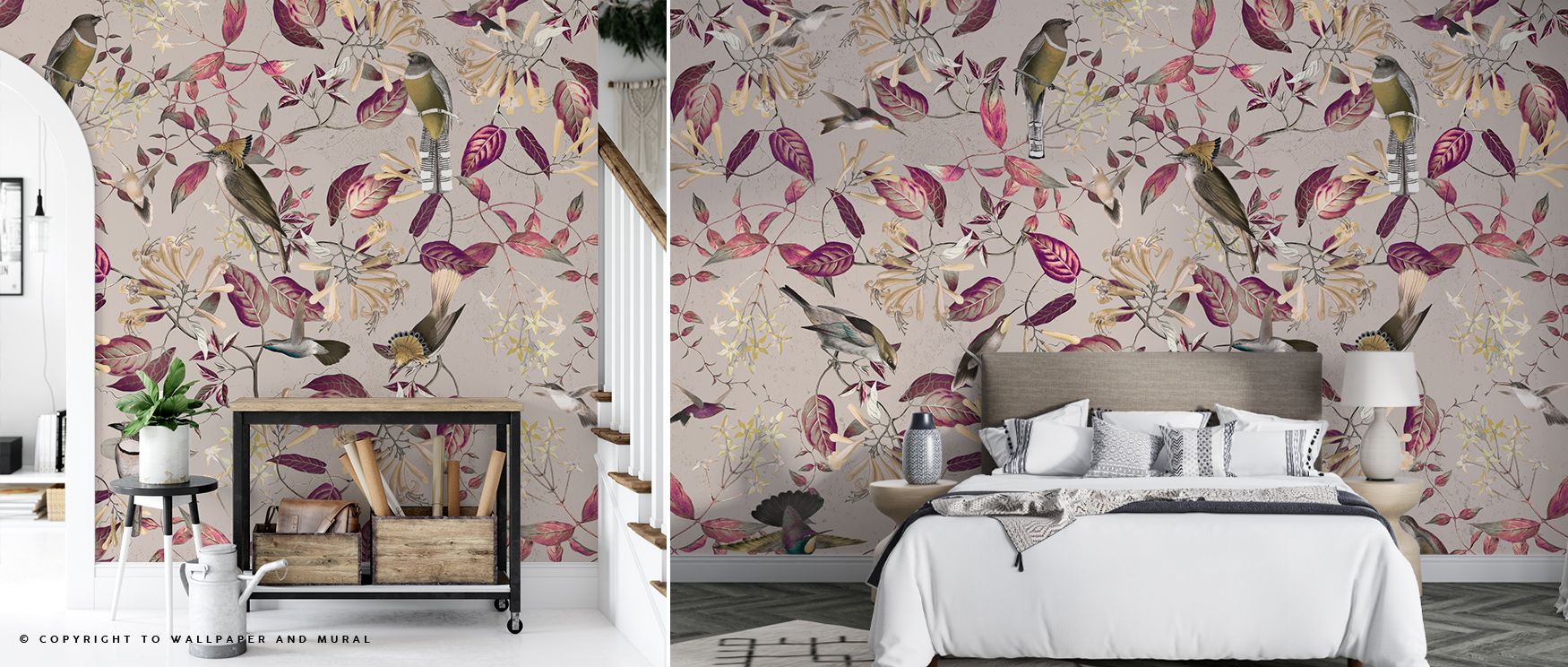 Radiance flows through every line of plumage, as playful figures appear in luminous colors. This harmony shapes Tescoma Birds of Beauty Wallpaper into an artwork that enlivens bedrooms or lounges. Its interplay of vibrancy and calmness ensures interiors b