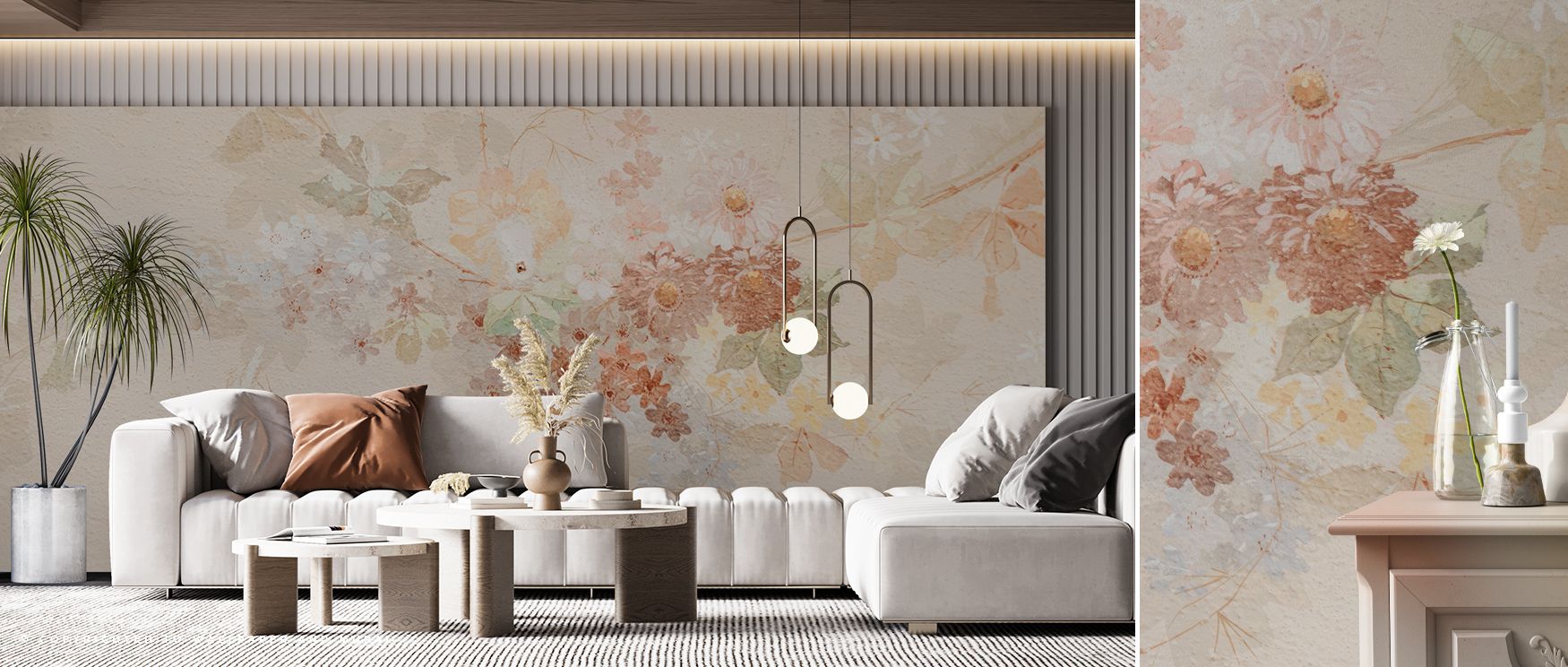 Decorative arcs intertwine across pale ground, suggesting painted ceilings reborn in modern form. The Antique Ceiling Fresque no.1 Wallpaper enriches bedrooms or dining areas with elegance, offering balance between historic influence and present refinemen