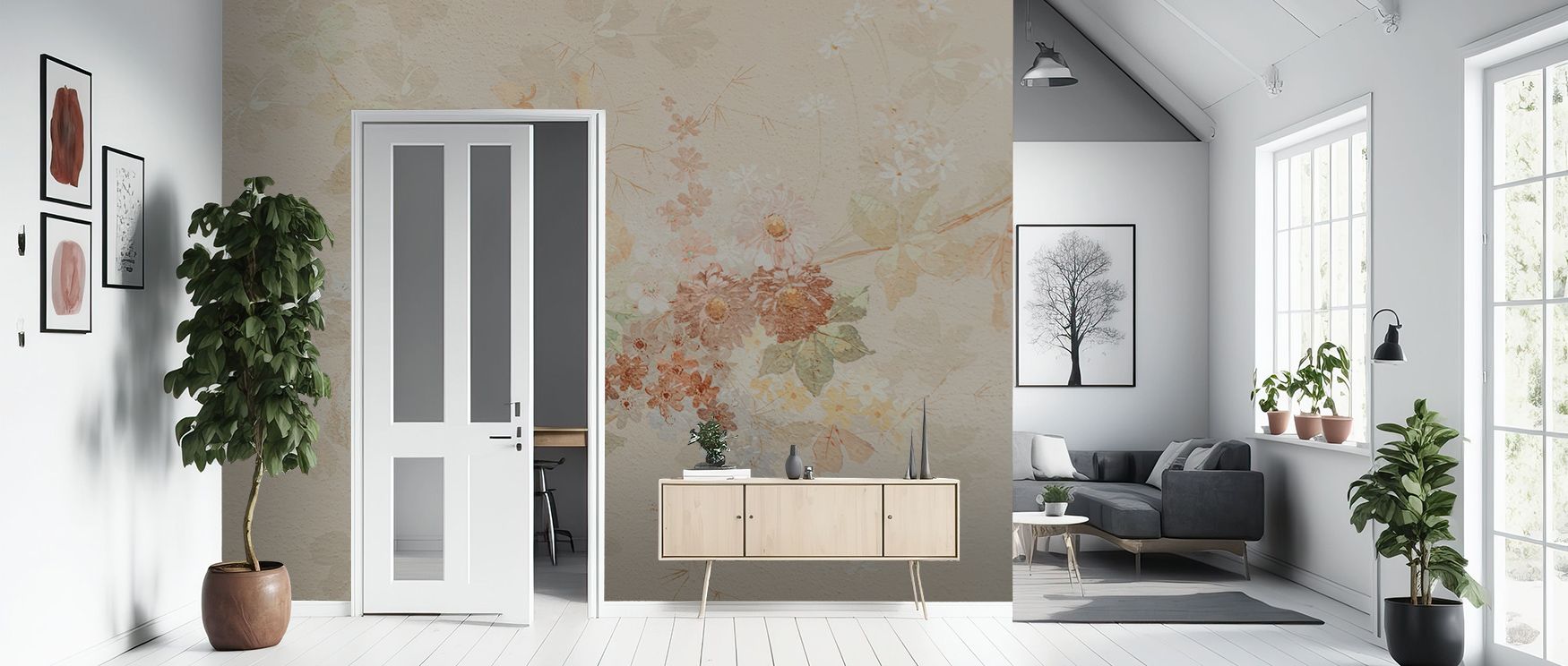 Motifs shimmer like echoes of antiquity, softly arranged to convey dignity. The Antique Ceiling Fresque no.1 Wallpaper transforms living rooms or offices into spaces touched by history. The detailing provides harmony, balancing sophistication with atmosph