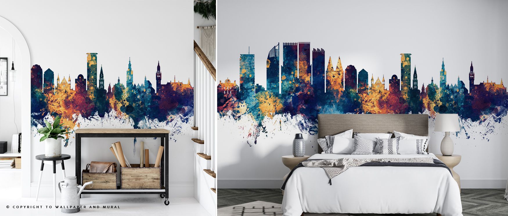 Contrasting hues merge with rhythm, offering imagery of strength and serenity. The Hague Netherlands Skyline Blue & Bronze Wallpaper enriches bedrooms or lounges, creating atmosphere that thrives on heritage. Its bold palette ensures interiors glow with p