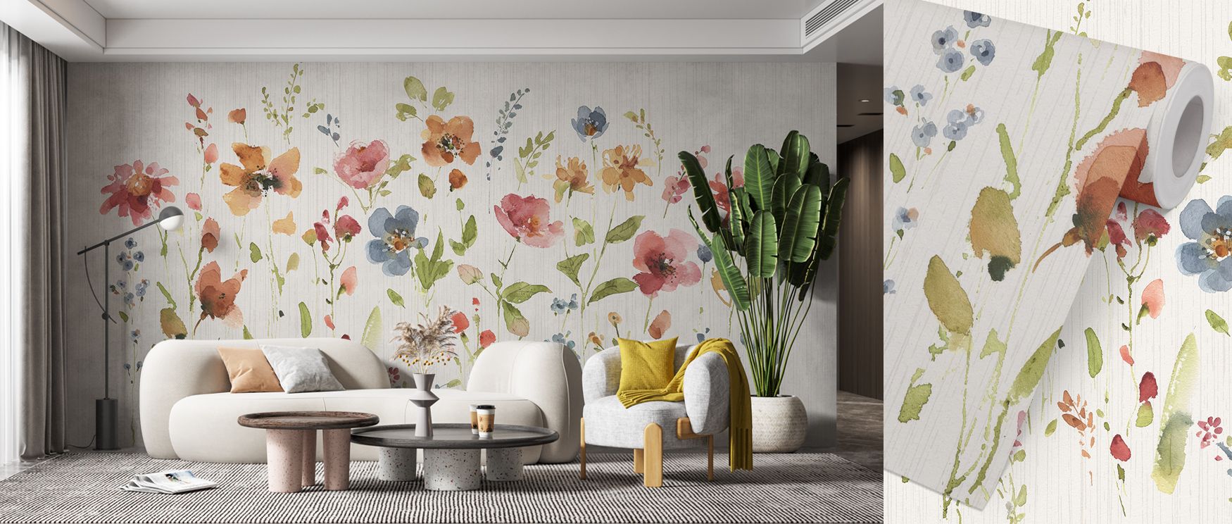 Playful tones merge within layered strokes, presenting imagery alive with positivity. Time To Share VII Wallpaper enriches offices or bedrooms with atmosphere that thrives on creativity. Its design sustains balance, ensuring interiors glow with artistic r