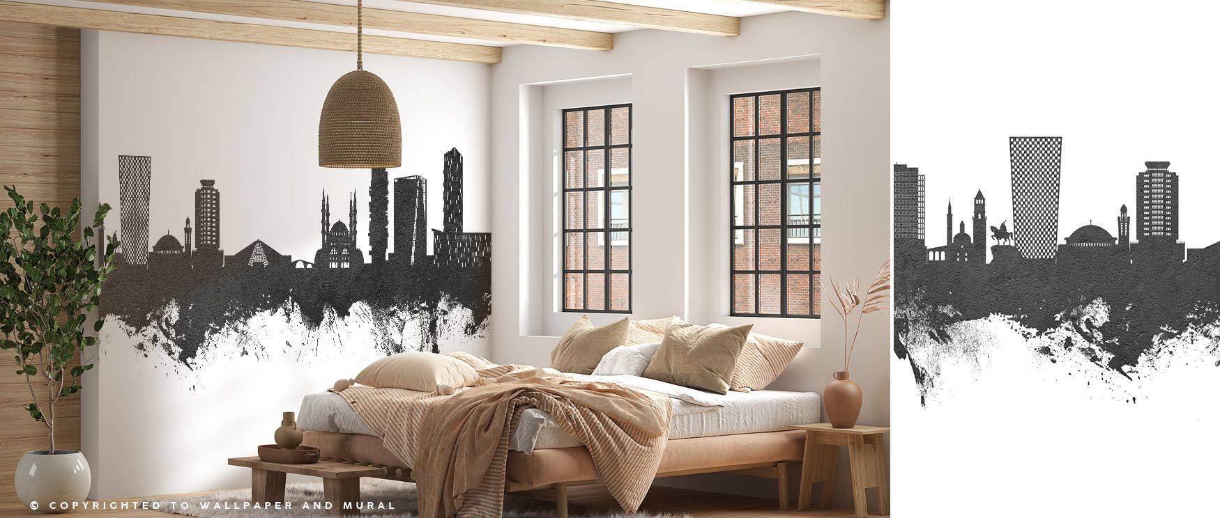 Shadows merge with bright tones, producing imagery filled with clarity. Tirana Skyline Black & White Wallpaper sustains bedrooms or living spaces with balance that feels refined. Its design enhances interiors with presence shaped by cultural rhythm, susta