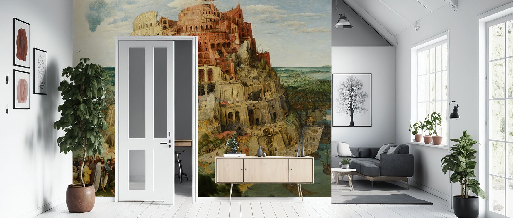 Spirals and arches merge into design, creating imagery alive with balance. Tower of Babel Wallpaper enhances lounges or bedrooms with atmosphere filled with storytelling. Its palette sustains refinement, ensuring interiors glow with distinction shaped by 